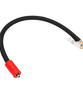 Extended Reach 40CM Tire Inflator Extension Hose With M6 Quick Connect Air Chuck For Cars Motorcycles And Bikes Leakproof Design Zero Hassle Hook Up Easy Fit In Tight Spaces Essential Gear For Your Ride, black hose with red quick-connect chuck