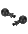 Dual 17mm Ball To 1/4-20 Mount For Cameras, Aluminum Anodized Two-Pack Ball Joint Adapters For Socket Arm With Multi Angle Tilt And Easy Setup