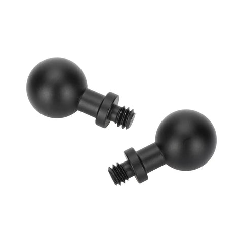 Dual 17mm Ball To 1/4-20 Mount For Cameras, Aluminum Anodized Two-Pack Ball Joint Adapters For Socket Arm With Multi Angle Tilt And Easy Setup