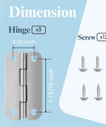 Cooler hinge kit, stainless steel, includes 3 hinges and 12 screws for 25–165 quart Igloo coolers.