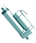 Heavy Duty Electric Linear Actuator Providing 900N Lift Force Over A 4 Inch 100mm Stroke with motor and encoder features.