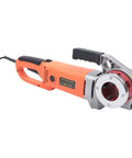 Top Shelf 2300W Electric Pipe Threader Machine Kit with six durable dies, portable handheld tool for galvanized steel and iron pipes.