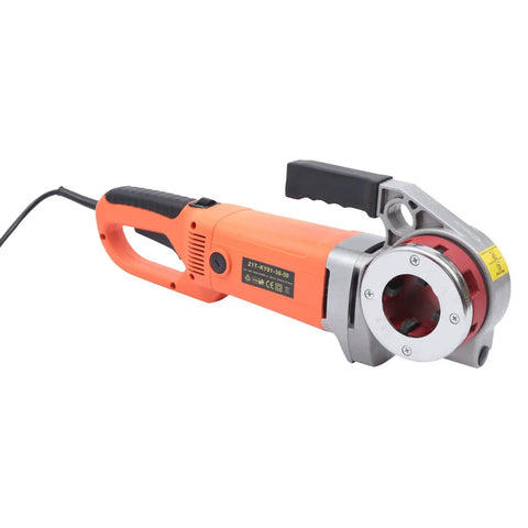 Top Shelf 2300W Electric Pipe Threader Machine Kit with six durable dies, portable handheld tool for galvanized steel and iron pipes.