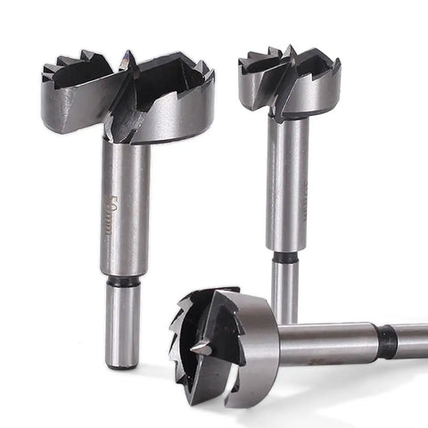 High Impact Multi Tooth Forstner Drill Bit Set Forged In Heat Treated Tungsten Steel showing 50mm size for wood boring.