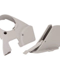 Heavy Duty Sewing Machine Cover, durable lightweight plastic pulley belt head guard, easy to install shell protector, front view.