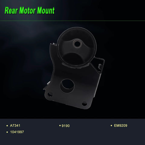 Rear motor mount from Engine Motor Mount Kit For 2002 2003 2004 2005 2006 Nissan Altima 2.5L Replacement A7340 A7341 A7342 A7343