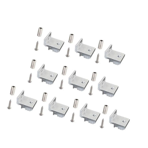 Heavy Duty Aluminum Shelf Brackets For 2020 3030 4040 T Slot Extrusions Durable Stable Wall Mount Supports with screws and fittings