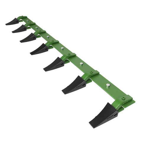 Beefy Bucket Tooth Bar For Tractor And Skid Steer Loader Bolt On No Drill Install 4560 Lbs Capacity 7 Replaceable Teeth Alloy