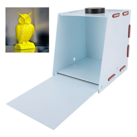 Heavy Duty UV Curing Box For 3D Resin Printers Featuring A Killer Reflective Tray Dust Locked Lid And Slap Together Build For Slick Fast Hardening On Your Desk