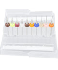 Hand Drill Bit Set Kit With 57 Pieces, Dope 46 Micro Drill Bits And 10 PCB Mini Bits, multiple colors in clear case.