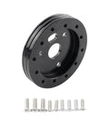 Top Shelf Steering Wheel Hub Adapter Spacer Kit Crafted From Heavy Duty Black Aluminum For Rock Solid Fitment And Sweet Daily Driver Handling Upgrade Your Cockpit Game Today with screws.