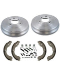Heavy Duty Rear Brake Drums And Shoe Kit For Nissan Versa Sentra Cube 2007-2014 Left Right Side Including Hardware Springs And Balancing Set, rear brake parts