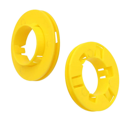Pro Grade Plastic Bushing For Metal Studs Pack Of 100 Grommet Protector Rust Proof And Corrosion Resistant Protect Wire Insulation From Sharp Edges And Enable Smooth Wire Pulling 2 By 4 Inch Stud Size, yellow plastic