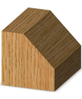 Wooden block cut at 45° bevel edge using a 45 Degree Chamfer Router Bit Carbide Tipped Bevel Edge Five Eighths Inch Cutting Length One Half Inch Shank One And Three Eighths Inch Large Diameter For Use With One Half Inch Collets Woodworking Pro Grade.