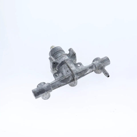 Portable Air Compressor Manifold Replacement Part 311373001 For Workshop Pneumatic Pumps Universal Multi Port Air Flow Splitter Assembly DIY Friendly Fix Cracks Leaks And Uneven Output, 1x1x1 in cast metal