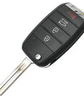 Kia 4 Button Folding Key Fob Shell Replacement Case For Optima Sorento Sportage Rio Soul Forte Carens No Circuit Board Inside