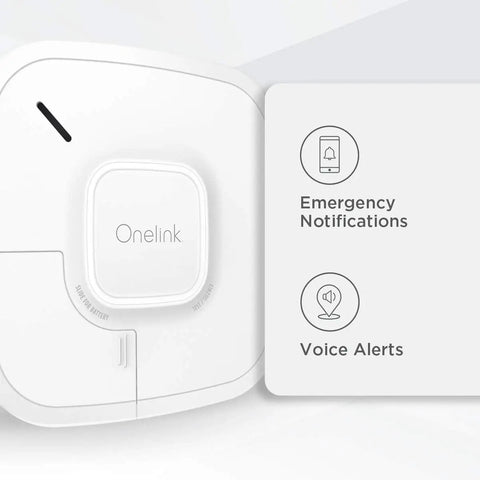 2-In-1 Smoke And Carbon Monoxide Detector Battery Powered With Mobile And Voice Alerts Photoelectric Smoke Sensor device