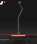 Front Suspension Track Bar Panhard Bar For Jeep Cherokee XJ 1991-2001 Comanche MJ 1991-1992 Grand Cherokee ZJ 1993-1998 Grand Wagoneer ZJ 1993 TJ 1997-2006 Wrangler 4WD Left Hand Drive Performance Axle Positioning, black steel 796 mm
