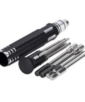 8 in 1 Magnetic Screwdriver Set for RC Models, Drones, and Hobby Repairs with Steel Bits and Compact Tool Kit