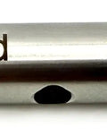 Side view of Long Reach Four Inch Heavy Duty Collet Extension Tool With Carbide Burr And Bit Holder For Die Grinder Built To Hit Those Tight Spots In Engine Ports Precision Grinding Auto And Industrial Jobs.