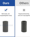 Comparison of seamless small tube for Heavy Duty 428H Drive Chain For Dirt Bikes And ATVs, 132 Link, highlighting quality differences.