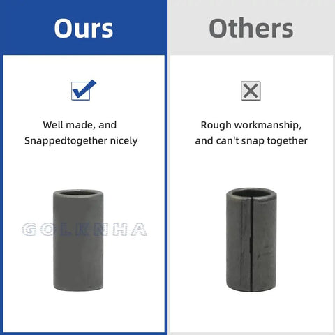 Comparison of seamless small tube for Heavy Duty 428H Drive Chain For Dirt Bikes And ATVs, 132 Link, highlighting quality differences.