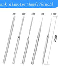 Diamond Mounted Bead Reamer Set With 20 Pieces Diamond Drill Bits in five sizes including cylinders and cones with 1/8 inch shank