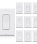 Three Way Decorator Light Switch Set For DIY Home Upgrades 15 Amp 120 277 Volt Rocker Paddle Wall Switch Replacement