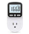 Upgraded Watt Meter Power Monitor Plugs Into Your Outlet Home Energy Display With Backlight Tracks Watts Kilowatt Hours Voltage Amps Frequency Power Factor Cost And Unit Price Across Eight Display Modes With Overload Protection front view