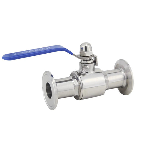 Battle Ready Stainless Steel Sanitary Valve 1.5 Inch Tri Clamp Ball Valve PTFE Lined For Home Brewing Gear Includes Extra Silicone Gaskets Ready To Roll