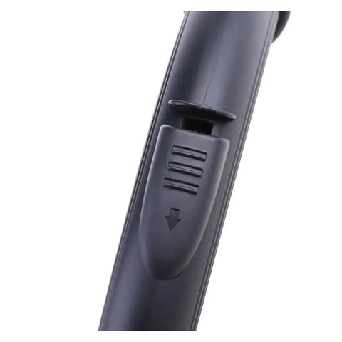 Close-up of the 32mm Vacuum Cleaner Hose Handle with curved bent end and grippy ergonomic anti-slip grip, showing detail.