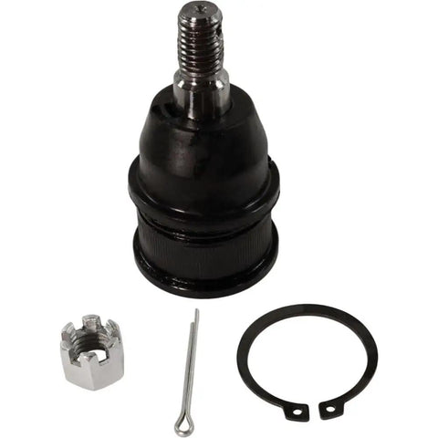 Acura MDX Front Lower Ball Joint Replacement 2001-2006 Front Left or Right Fits 3.5L Also Fits Honda Pilot 2003-2008 Built Tough With Steel and Forged Aluminum for Beefed Up Strength, Smooth Steering, and Long Haul Reliability. Front lower ball joint with nut and cotter pin