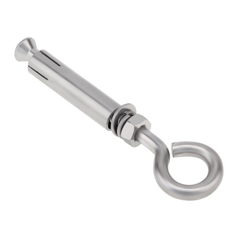 10 Pack M6 89mm Concrete Eye Bolts Stainless Steel Wall Eyebolts Concrete Shoulder Brick Anchors Built Tough Heavy Duty