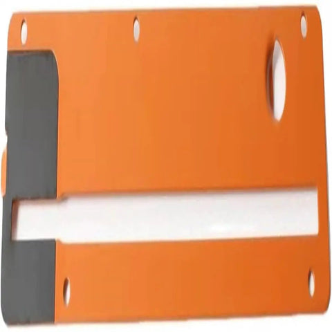 Universal Throat Plate Insert For Table Saws Replacement For R4513 orange and black insert with oval cutout