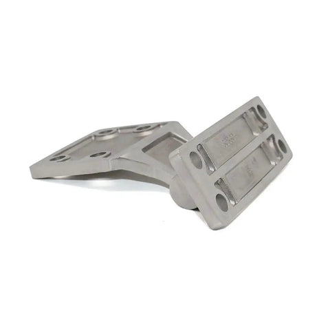 Heavy Duty 304 Stainless Steel Large Strap Hinges 2 Pack designed for industrial use with a pivot brace and secure mount.