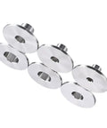 Tough As Nails 6 Piece Router Template Guide Bushing Kit Made From Heat Treated Stainless Steel for woodworking tasks.