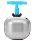 Heavy Duty 304 Stainless Steel Automatic Rabbit Water Feeder With Adjustable Hanging Drinking Bowl For Bunny Guinea Pig Ferret And Rodents Smooth Operator No Drip Hassle Large Cage Essential with blue valve.