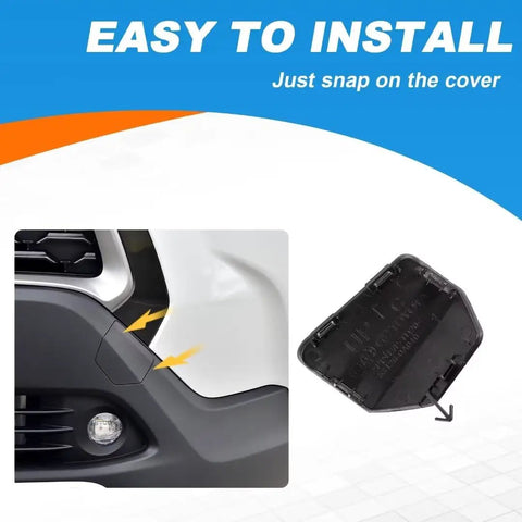 Front Tow Hook Cover For Toyota Corolla Cross 2022 2023 Left Driver Side Matte Black Direct Replacement demo installation