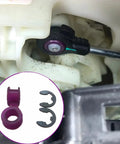 Toyota Automatic Transmission Gear Shift Cable Bushing And Clip Repair Kit 2-Pcs 33835-08010 installed and parts detail