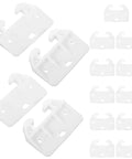20 Pack Plastic Bottom Mount Drawer Slides Replacement Parts For Dresser Cabinets And Wardrobes White Hardware Durable