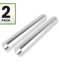 Heavy Duty Aluminum Spacer 1-1/8 Inch Outer Diameter 3/4 Inch Inner Diameter 8 Inch Long Round Standoff Unthreaded Bushing Plain Finish Fits 3/4 Inch Bolts Or M18/M19 Pack Of 2