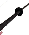 40 Inch Foam Training Katana Sword For Safe Sparring And LARP with black high-density foam blade close-up view