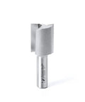Front view of Carbide Tipped Straight Plunge Router Bit Built For Heavy Duty Production 1 Inch Diameter, 1-1/4 Inch Cutting Height, 1/2 Inch Shank.