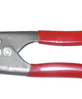 Image of Pocket Glass Tube Cutter For 6 To 18mm OD Glass And Porcelain Tubes, Easy Twist Hand Tool with red handles, wrap-around chain.