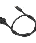 Everyday Ip67 Waterproof Extension Cord Half Meter Professional Grade Durable Heavy Duty Flexible Outdoor Power Cable Tough As Nails Extension Lead No Fuss Power Runs For Backyard Setup And Smart Gadgets, black cable with USB connector.