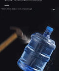 7.5 Liter Food Grade Plastic Water Storage Container With Handle Portable Transparent Blue Water Jug resisting hammer impact