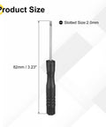 Hella Precise Micro Flat Head Screwdriver With 2.0mm Slotted Carbon Steel Blade and ergonomic grip, 82mm long for electronics repair.