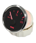 52mm Water Level Gauge Indicator With Red Or Yellow Backlight 240-33 Ohm For 12V And 24V Vehicles Dash Mount Easy Install Black And Stainless Finish.