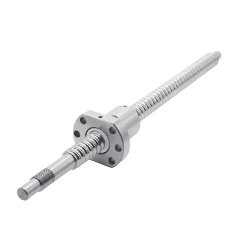 SFU3210 C7 Precision High Performance Ball Screw Kit 1250Mm showing the threaded rod and mounting flange for CNC router builds.
