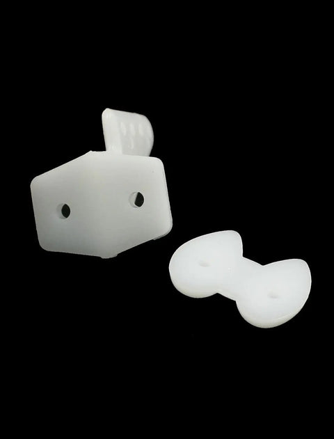 RC Airplane Rudder Angle Set 5 White Plastic Triangles 20x27mm Each With 1mm Mount Hole DIY Friendly Replacement Parts